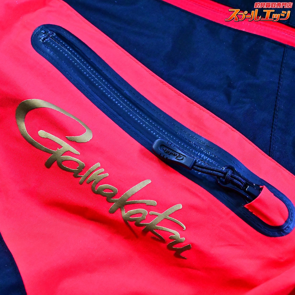 【がまかつ】 アルテマシールド フィッシングレインスーツ GM-3570 ブラック/レッド サイズM GAMAKATSU K_100