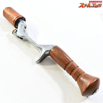 【ブライトリバー】 チャッカーグリップ ポリッシュシルバー イーナンバープロダクツイウッドヘッドキャップウォルナット&ニンナモジュログリップブラックウォルナット&津波ルアーズストッパースクリュー装着 BRIGHTLIVER CHUCKER E-No.products ninna MODULOGRIP K_060