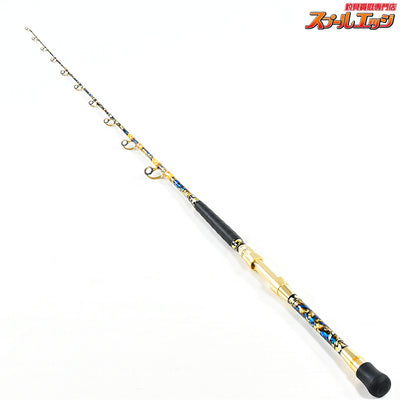 【ごまプリン】 ゴマスティック 鬼滅の刃のデザイン 我妻善逸 ユーチューブ掲載品 Sグラス 13mm-170cm GAMA-STICK キハダマグロ ヒラマサ カンパチ K_212
