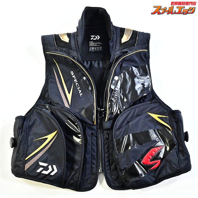 【ダイワ】 スペシャル バリアテック ショートベスト DV-1023 170/88A サイズM マスターブラック DAIWA SPECIAL 鮎ベスト K_160