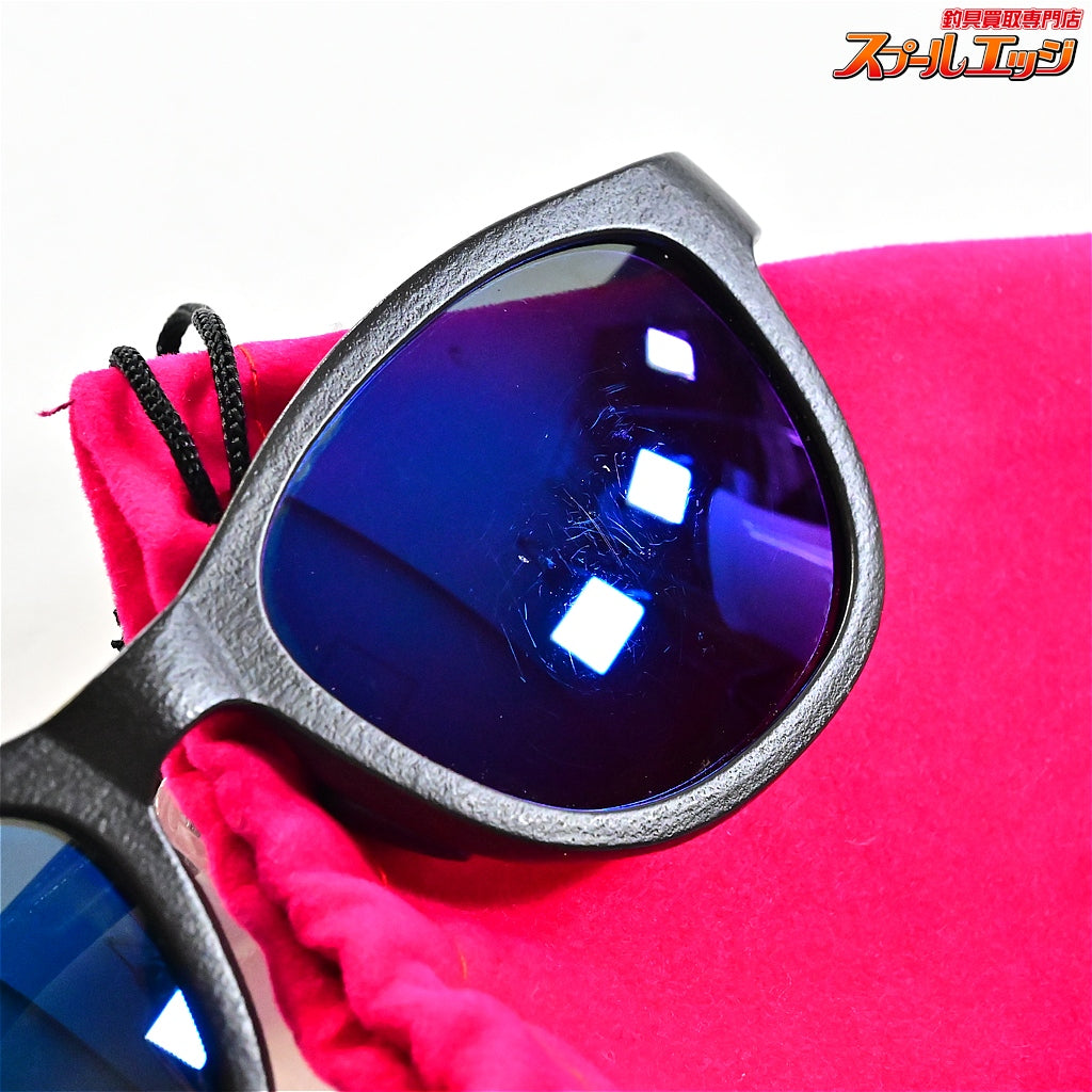 【フィンチ】 リナ偏光グラス ウェリントンLタイプ マットブラック グレー/ブルーミラーコート Fin-ch Lina Polarized glass K_060