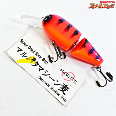 【マルテ】 マルハタマシーン麦 レッドタイガー 自重59g ジョイントクランクベイト MARUTE Maruhata Machine Mugi K_060