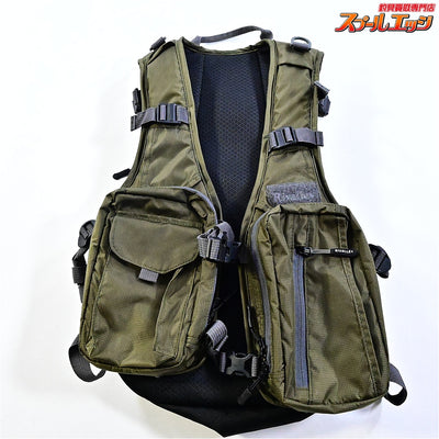 【リバレイ】 RVストリームバックパックベスト 15L オリーブ 品番5470 フィッシングベスト RIVALLEY K_100