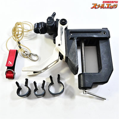 【ダイワ】 ライトホルダー 160CH ホワイト 尻手リング付 ロッドキーパー ロッドクランプ 竿受 DAIWA LIGHT-HOLDER K_060