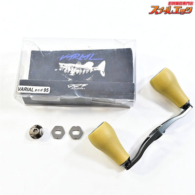 【DRT】 バリアル ハンドル p.c.d 95 ガンメタ マイナーチェンジモデル ファットノブサンド装着 シマノ左センターナットブラック付 DRT VARIAL K_060