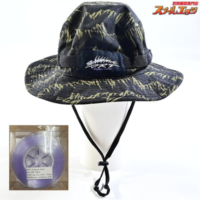 【DRT】 アングラーズキャンプ コットンブーニーハット サイズフリー ナイロンハード30LB600m付 DRT ANGLERS CAMP BOONIE HAT K_100