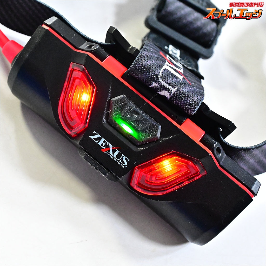 【ゼクサス】 LEDライト ZX-R730 ZEXUS LED LIGHT ヘッドライト ナイトゲーム アジ メバル シーバス エギング K_060