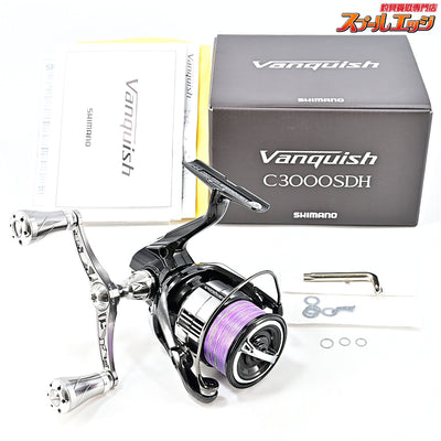 【シマノ】 23ヴァンキッシュ C3000SDHHG ゴメクサス90mmカスタムダブルハンドル装着 SHIMANO Vanquish