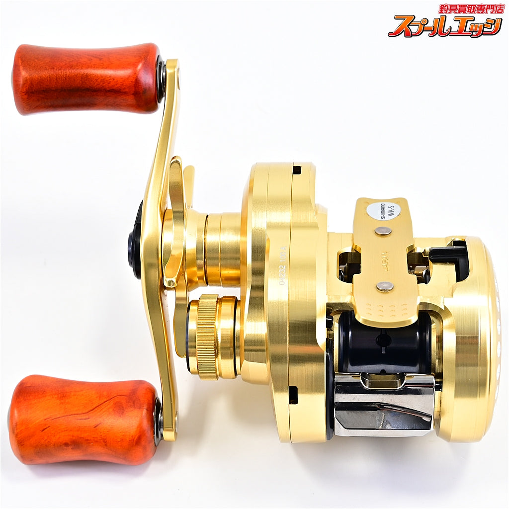【シマノ】 21カルカッタコンクエスト 100 カスタムウッドハンドルノブ装着 SHIMANO CALCUTTA CONQUEST