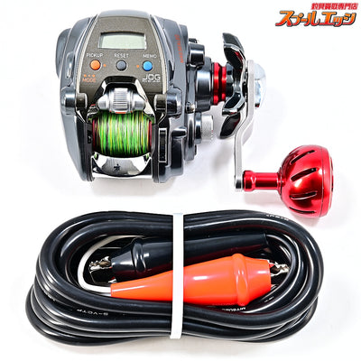 【ダイワ】 15シーボーグ 200J 使用距離47.2km 使用125時間 SLPWカラーアルミラウンドノブ レッド装着 DAIWA SEABORG