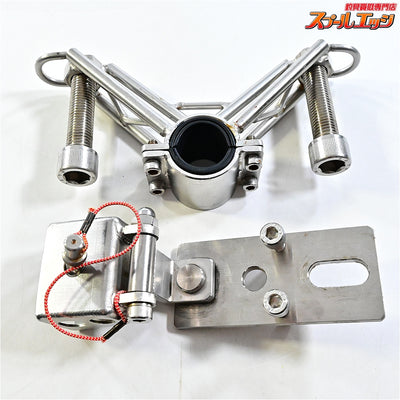 【釣房エム】 ロッドジャッキクランプ BOXセット 高強度ステンレス製 Turibou emu ROD JACK CLAMP 竿受け K_060
