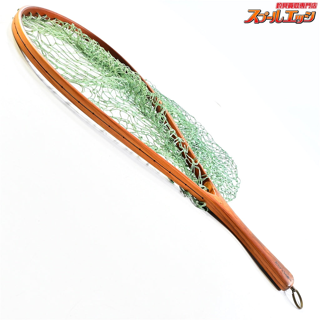 【ワイズカスタム】 ランディングネット ストレート 全長60cm ネット内径40x26cm 渓流 ネイティブ WISE-CUSTOM LANDING NET K_100