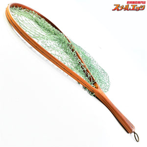 【ワイズカスタム】 ランディングネット ストレート 全長60cm ネット内径40x26cm 渓流 ネイティブ WISE-CUSTOM LANDING NET K_100