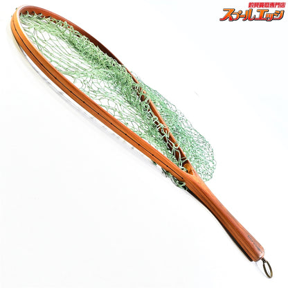 【ワイズカスタム】 ランディングネット ストレート 全長60cm ネット内径40x26cm 渓流 ネイティブ WISE-CUSTOM LANDING NET K_100
