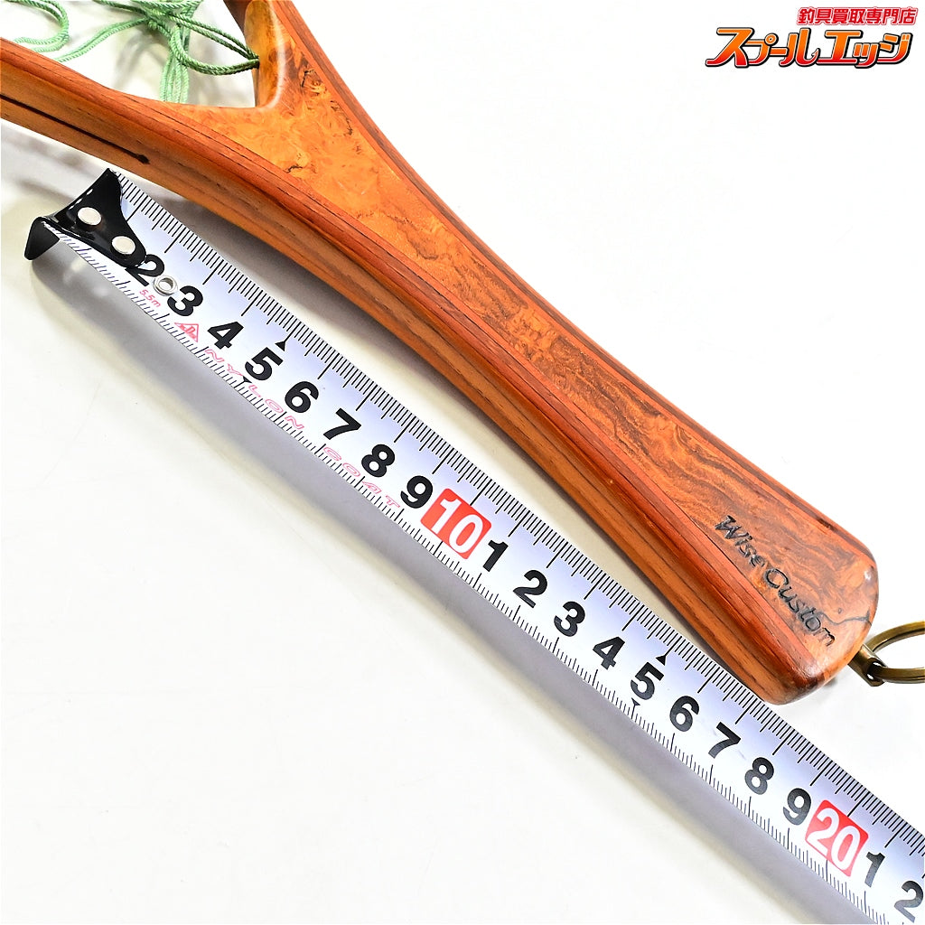 【ワイズカスタム】 ランディングネット ストレート 全長60cm ネット内径40x26cm 渓流 ネイティブ WISE-CUSTOM LANDING NET K_100