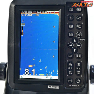 【ホンデックス】 5型ワイドカラー液晶 PS-611CN2 PS611CNII 振動子TD04A付 GPSアンテナ内蔵 ポータブルGPS HONDEX K_060