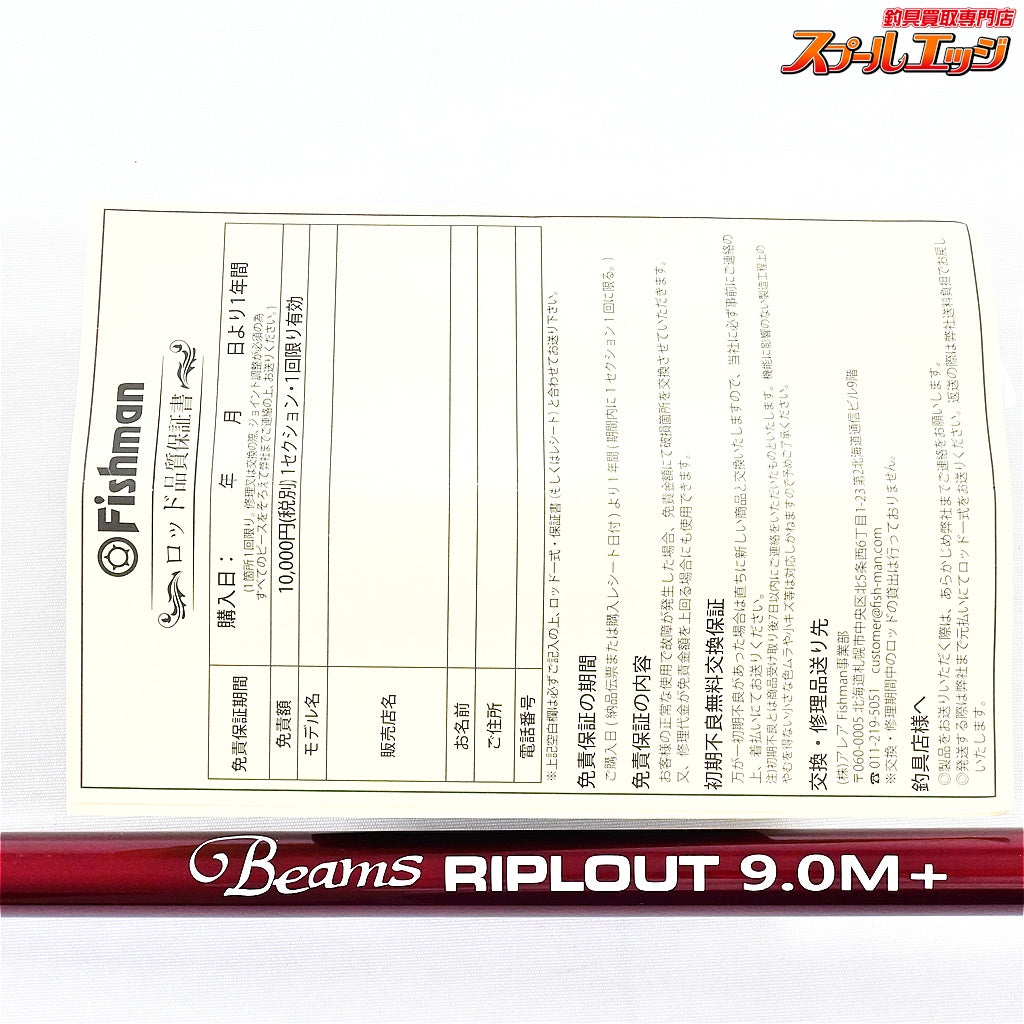 【フィッシュマン】 ビームス リプラウト 9.0M+ 90M+ Fishman Beams RIPLOUT シーバス ヒラメ イナダ マゴチ K_152
