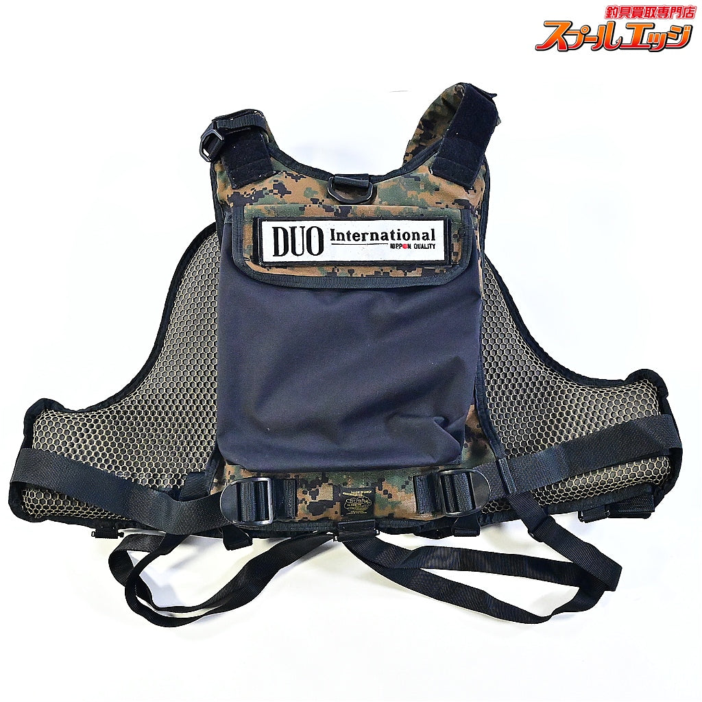 【サブロックxデュオ】 コラボ ヴィーワンベスト ドリンクホルダー付き カモ 限定100着 SUBROCxDUO V-one VEST K_100