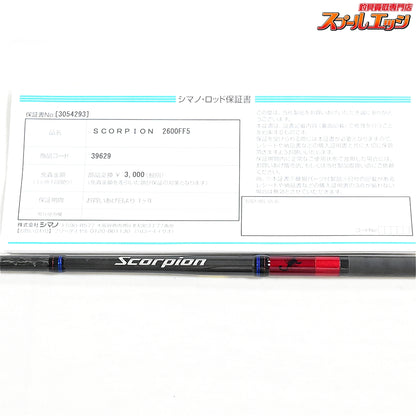 【シマノ】 20スコーピオン 2600FF-5 SHIMANO Scorpion ブラックバス K_096