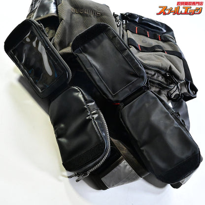 【シマノ】 ゼフォー アクトゲームベスト VF-274R サイズアジアM タングステン フィッシングポーチ BP-071S装着 SHIMANO XEFO K_080