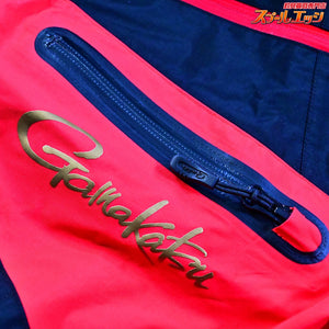 【がまかつ】 アルテマシールド フィッシングレインスーツ GM-3570 ブラック/レッド サイズM GAMAKATSU K_100