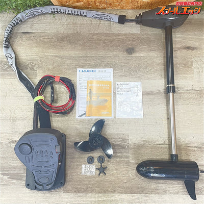 店頭受取のみ【ハイボ】 フットコンエレキ WFT80LB/DG-33 24V 80LB シャフト33インチ 径40mm アンダーソンコネクタ&EGエレキワイヤージップ装着 HAIBO K_300