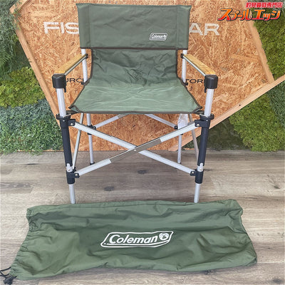 【コールマン】 ツーウェイキャプテンチェア グリーン ウッド 2段階高さ調整 折りたたみ式 Coleman 2WAY Camp Chair K_130