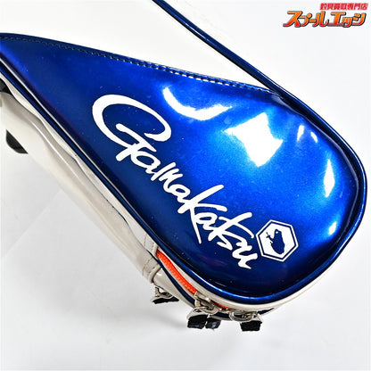 【がまかつ】 がまへら ライトロッドケース4 GC294 3層 PVC素材 ホワイト/ブルー GAMAKATSU LIGHT-ROD-CASE へらロッドケース K_192