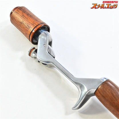 【ブライトリバー】 チャッカーグリップ ポリッシュシルバー イーナンバープロダクツイウッドヘッドキャップウォルナット&ニンナモジュログリップブラックウォルナット&津波ルアーズストッパースクリュー装着 BRIGHTLIVER CHUCKER E-No.products ninna MODULOGRIP K_060