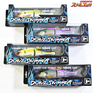 【ジャッカル】 ダウズスイマー 220SF スペアテール付 ソルト系カラー 4点セット JACKALL DOWS SWIMMER  海水用ルアー K_100