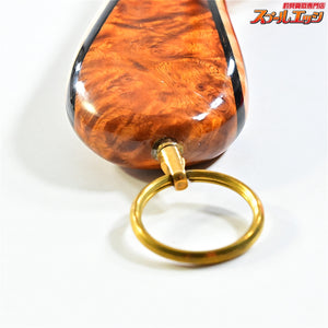【ハンドメイド工房虹雨xGO-SLOW】 スプリングネット&レザーシース カービングモデル ラバーネット赤 GO-SLOW SPRING NET Leather Sheath K_060