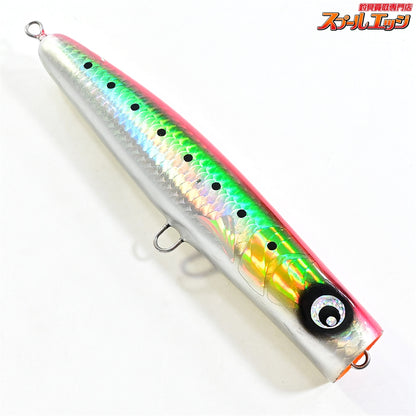 【青乱】 カナデル ポッパー 200mm レッドxグリーン AORAN CANADEL wood 海水用ルアー K_060
