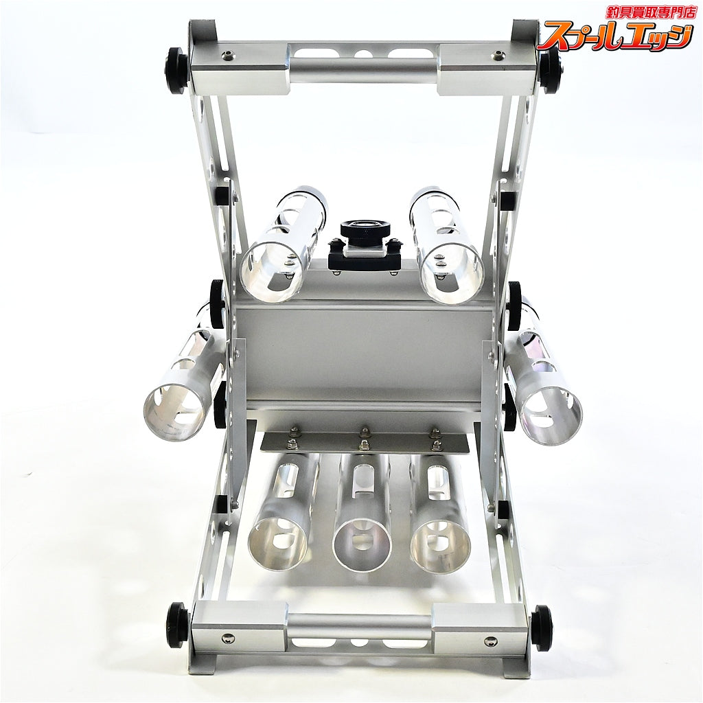 【ロデオクラフト】 スーパーカスタムロッドスタンド 7本仕様 シルバー アルミ製 角度調整 転倒防止機能搭載 Rodio-Craft SUPER CUSTOM ROD-STAND K_150