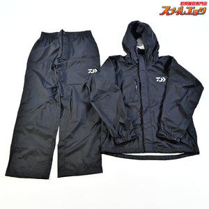 【ダイワ】 レインマックスR レインスーツ DR-3823 サイズアジアM ブラック DAIWA RAINMAX 雨具 カッパ K_060