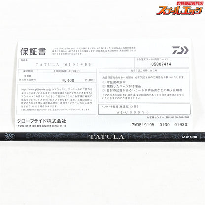 【ダイワ】 26タトゥーラ 6101MRB DAIWA TATULA ブラックバス K_233
