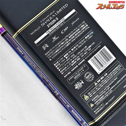 【シマノ】 23ワールドシャウラ リミテッド 2702R-3 SHIMANO WORLD SHAULA LIMITED LTD ブラックバス シーバス イナダ K_184