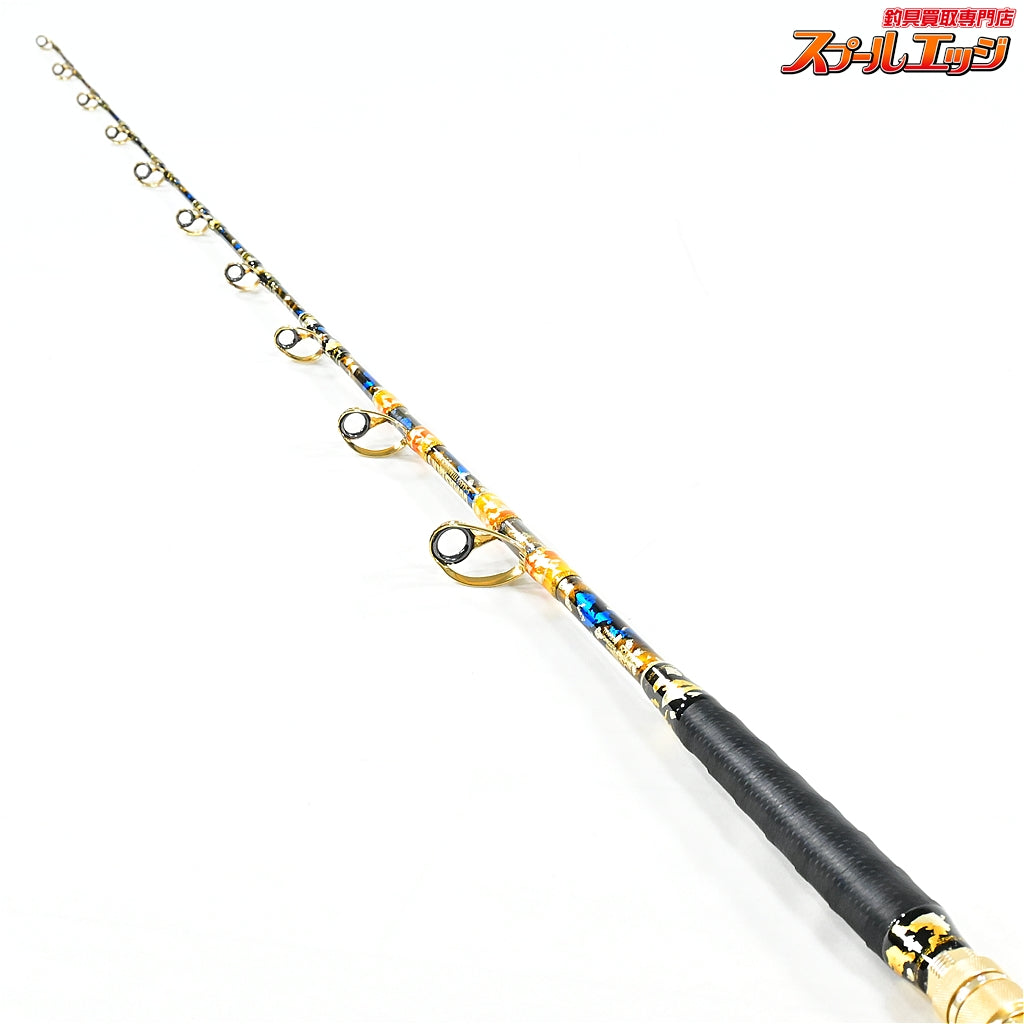 【ごまプリン】 ゴマスティック 鬼滅の刃のデザイン 我妻善逸 ユーチューブ掲載品 Sグラス 13mm-170cm GAMA-STICK キハダマグロ ヒラマサ カンパチ K_212