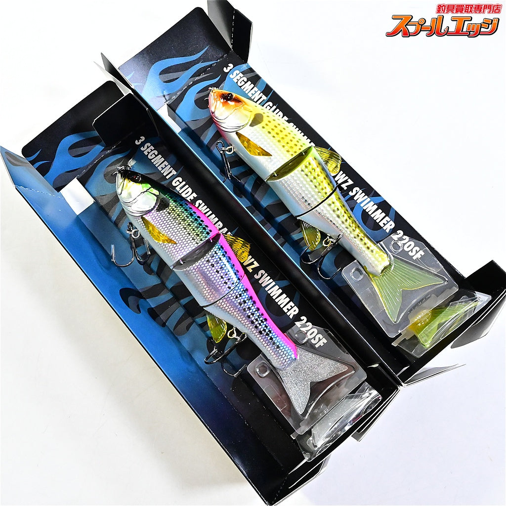 【ジャッカル】 ダウズスイマー 220SF スペアテール付 ソルト系カラー 4点セット JACKALL DOWS SWIMMER  海水用ルアー K_100