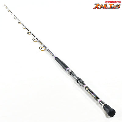 【ごまプリン】 ゴマスティック 鬼滅の刃のデザイン 胡蝶しのぶ ユーチューブ掲載品 Sグラス 13mm-170cm GAMA-STICK キハダマグロ ヒラマサ カンパチ K_212