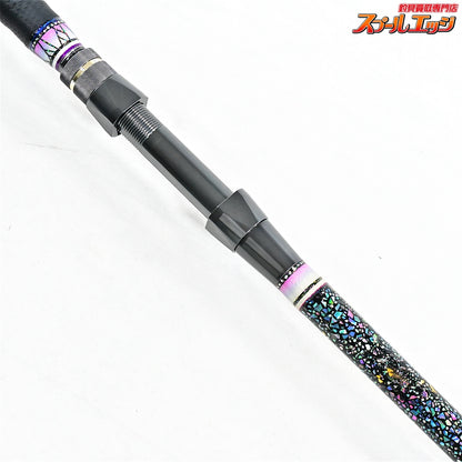 【ごまプリン】 ゴマスティック 鬼滅の刃のデザイン 胡蝶しのぶ ユーチューブ掲載品 Sグラス 13mm-170cm GAMA-STICK キハダマグロ ヒラマサ カンパチ K_212