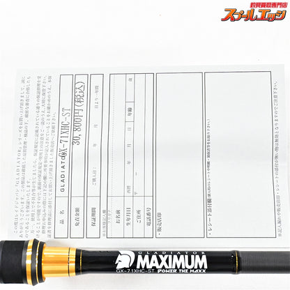 【レイドジャパン】 グラディエーター マキシマム GX-71XHC-ST パワーザマックス RAID-JAPAN GLADIATOR MAXIMUM THE MAXX ブラックバス K_261