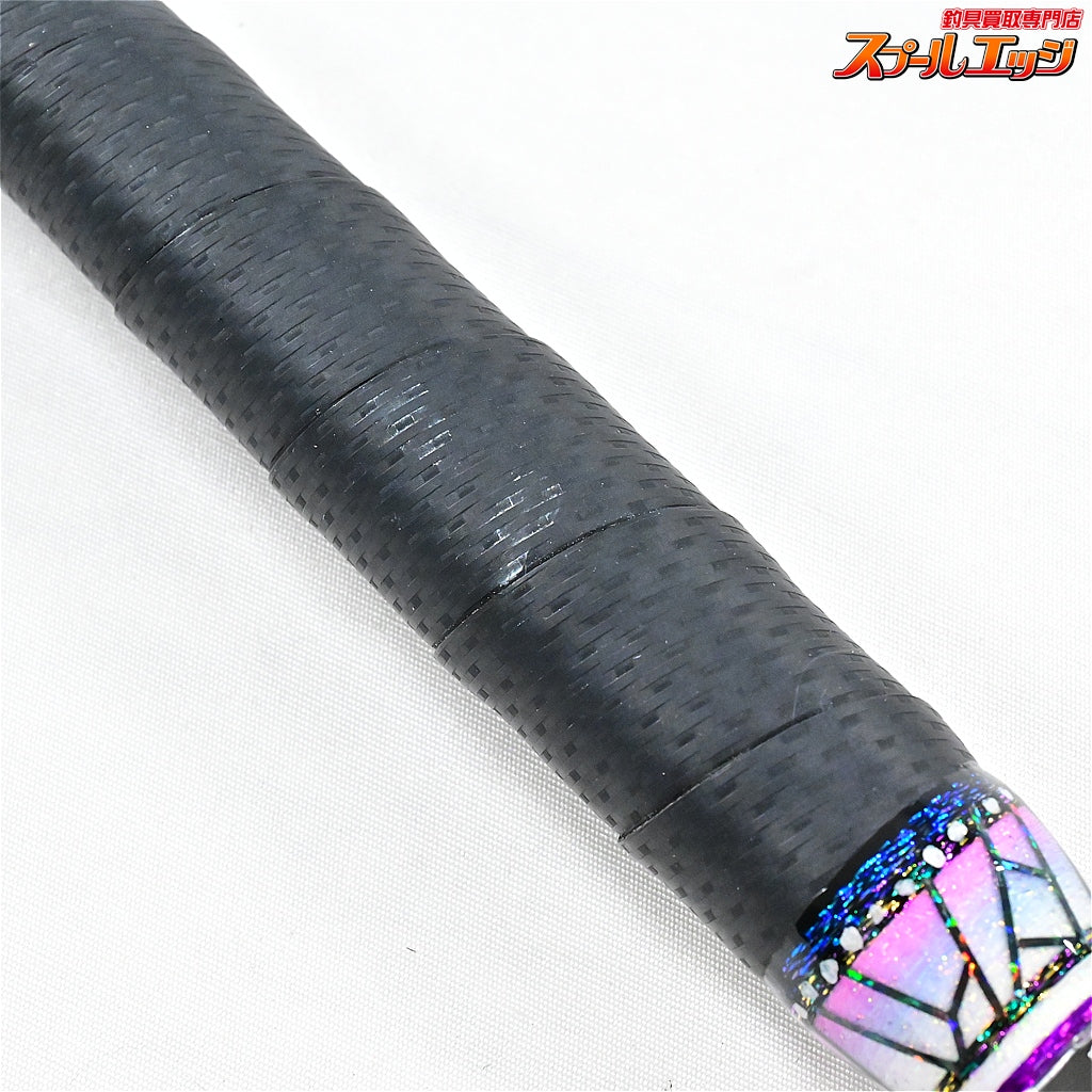 【ごまプリン】 ゴマスティック 鬼滅の刃のデザイン 胡蝶しのぶ ユーチューブ掲載品 Sグラス 13mm-170cm GAMA-STICK キハダマグロ ヒラマサ カンパチ K_212