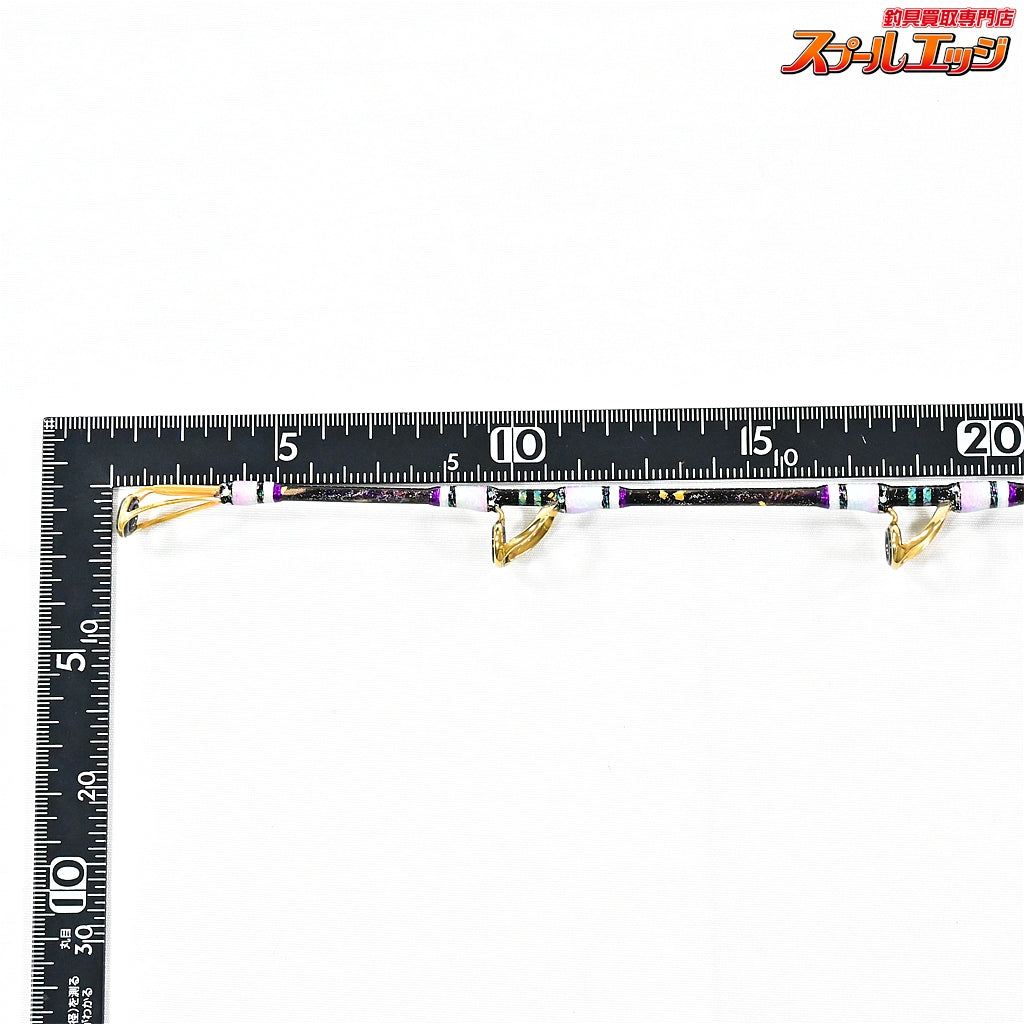 【ごまプリン】 ゴマスティック 鬼滅の刃のデザイン 胡蝶しのぶ ユーチューブ掲載品 Sグラス 13mm-170cm GAMA-STICK キハダマグロ ヒラマサ カンパチ K_212