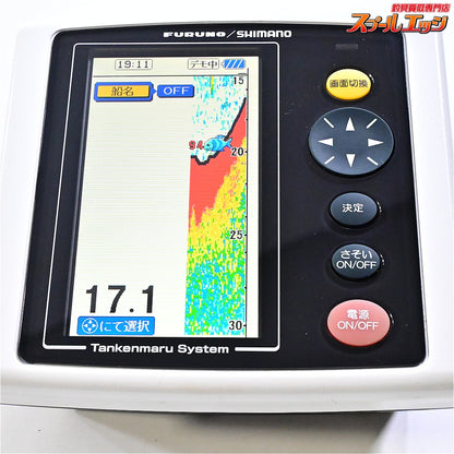 【シマノxフルノ】 09探見丸 CV-FISH アキュフィッシュ対応 電源ケーブル&固定クランプ付 SHIMANOxFURUNO TANKEN-MARU 魚探 K_060