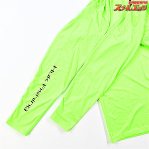 【ハック】 パフォーマンスファブリックス 1/4ジッププルオーバー サイズS ライムグリーン Huk Performance Fabrics Camo Zip Pullover K_060