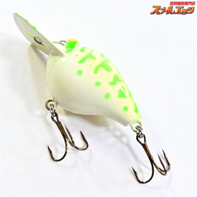 【バルサ50】 オリジナル ディープ グリーンコーチ 西岡サイン入り 非純正フック装着 BALSA Deep 淡水用ルアー K_060