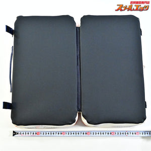 【がまかつ】 がまへら ライトバッグ4 GB392 & ライトクッション4 GM2580 PVC素材 ホワイト/ブルー GAMAKATSU LIGHT-BAG へらバッグ へらクッション K_162