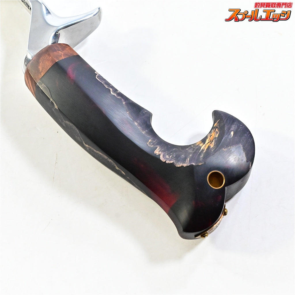 【ブライトリバー】 チャッカーグリップ ポリッシュシルバー イーナンバープロダクツ スタビライズドウッド シングル装着 BRIGHTLIVER CHUCKER E-No.products K_060