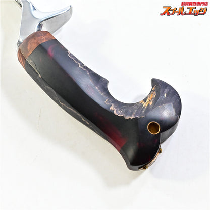 【ブライトリバー】 チャッカーグリップ ポリッシュシルバー イーナンバープロダクツ スタビライズドウッド シングル装着 BRIGHTLIVER CHUCKER E-No.products K_060