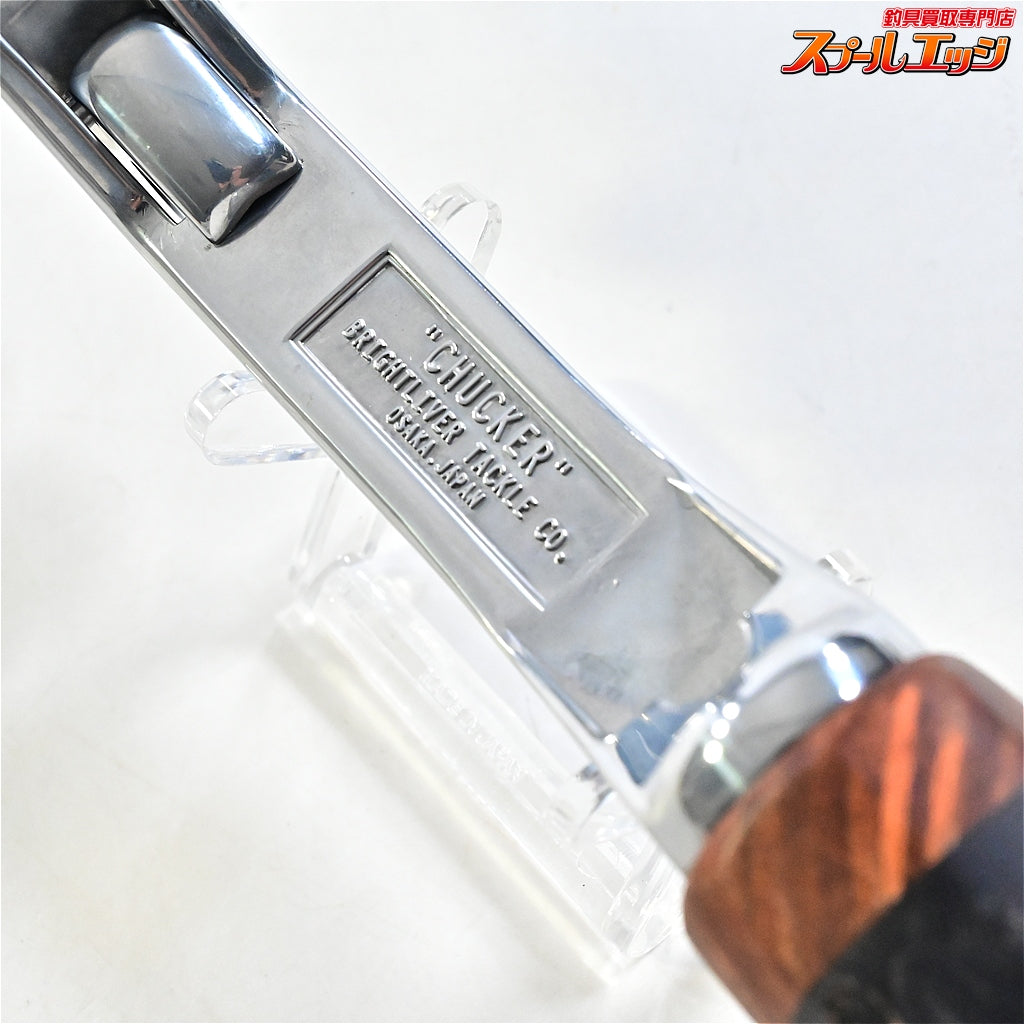 【ブライトリバー】 チャッカーグリップ ポリッシュシルバー イーナンバープロダクツ スタビライズドウッド シングル装着 BRIGHTLIVER CHUCKER E-No.products K_060